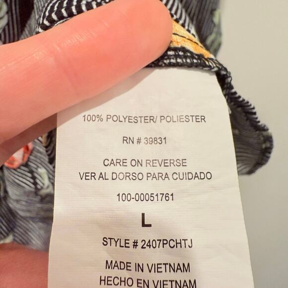 Takara Top Blouse Women’s Large Flowy Lightweight Floral Resort Wear Feminine - Picture 4 of 15